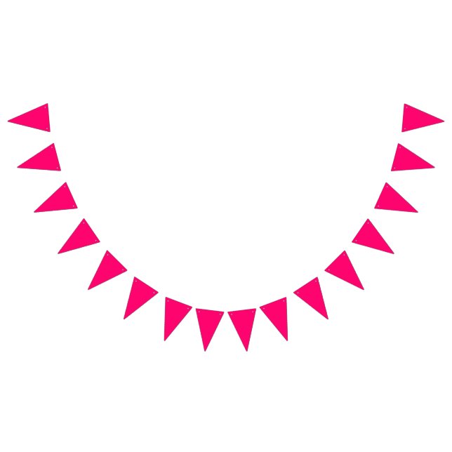 Neon Pink Bunting Banner – Custom Party Decor (All)