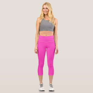 Neon pink capri leggings