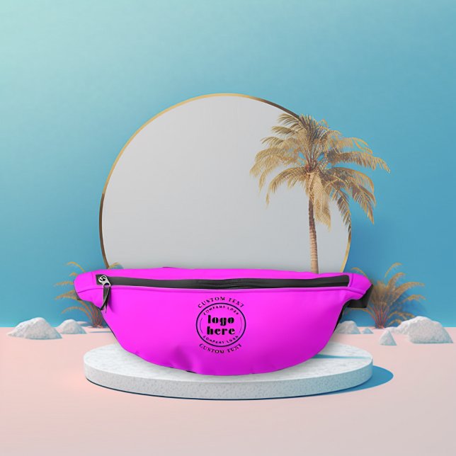 Neon Pink Custom Company Logo Business Promotional Bum Bags (Creator Uploaded)