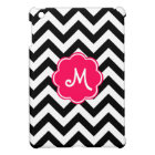 Neon Pink Custom Monogram with Zigzag Pattern
