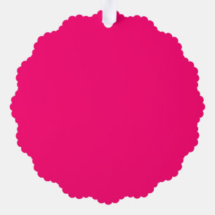 Neon Pink Custom Paper Ornament – Personalised