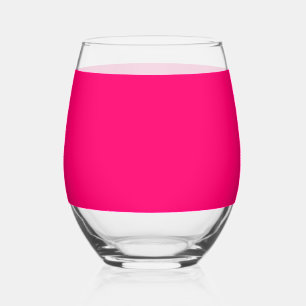 Neon Pink Custom Wine Glass – Bold & Stylish