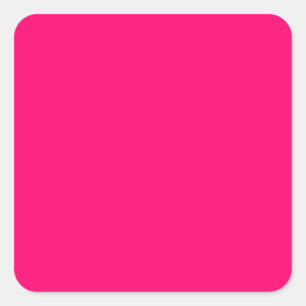 Neon Pink Customisable Sticker – Bold & Vibrant