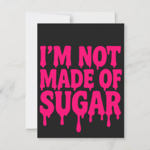 Neon Pink Drip Quote Postcard (Black) – Customise