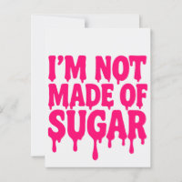 Neon Pink Drip Quote Postcard – Customisable