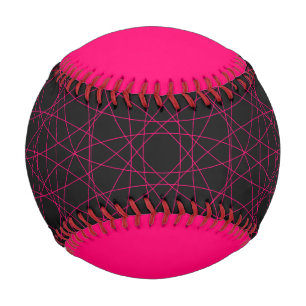 Neon Pink Edge Baseball – Customisable