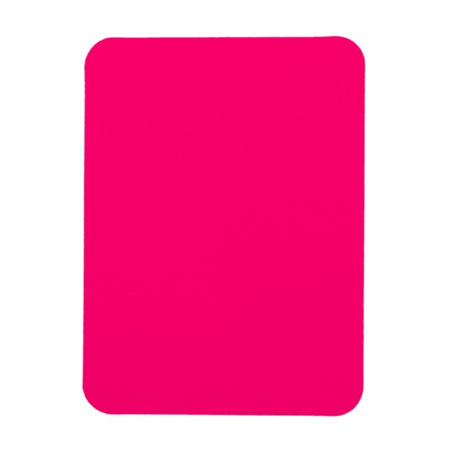 Neon Pink Flexible Photo Magnet – Customisable (Vertical)