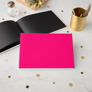 Neon Pink Foil Guestbook – Custom & Elegant