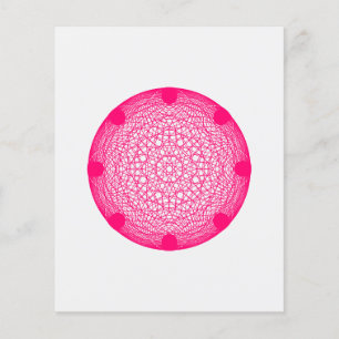 Neon Pink Geometric Mandala Flyer – Customisable