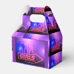 Neon Pink Girls Sign Thunder_Cove  Favour Box