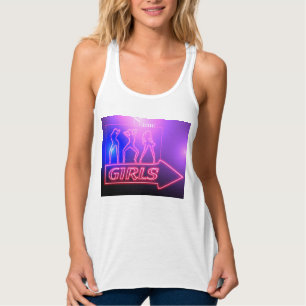 Neon Pink Girls Sign Thunder_Cove Singlet