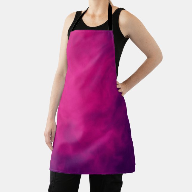 Neon Pink Gradient All-Over Apron – Customisable (Insitu)