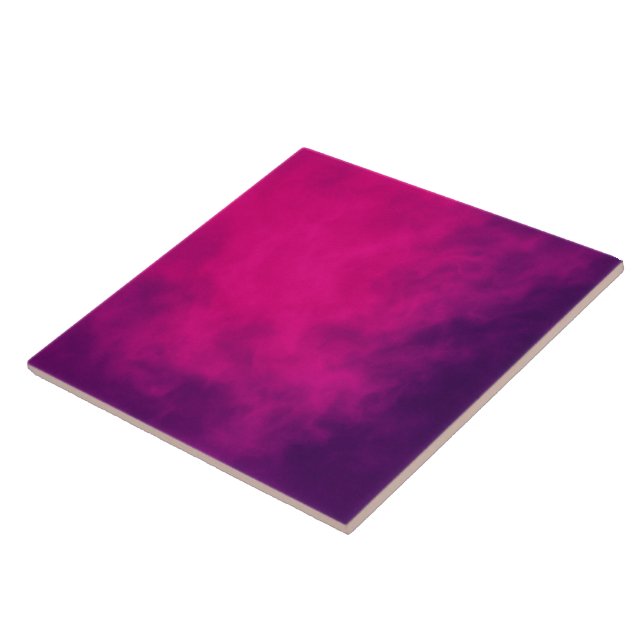 Neon Pink Gradient Ceramic Tile – Customisable (Side)