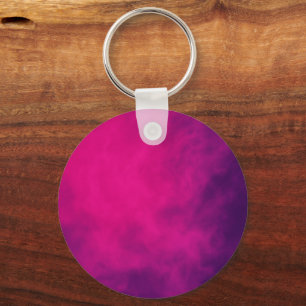 Neon Pink Gradient Custom Keychain