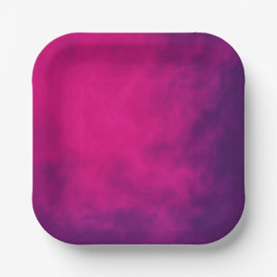 Neon Pink Gradient Paper Plates – Customisable