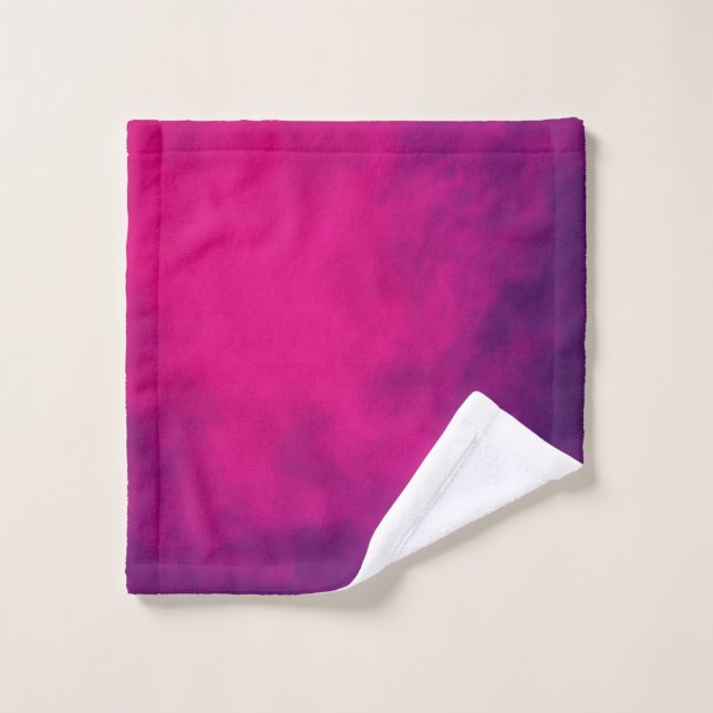 Neon Pink Gradient Wash Cloth – Customisable (Wash Cloth)