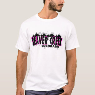 Neon pink grunge Beaver Creek Colorado tshirt