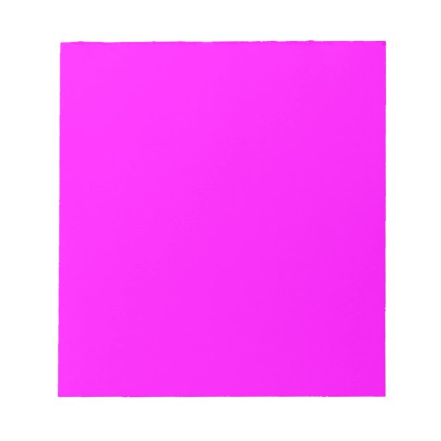 Neon pink hex code FF00FF Notepad (Front)