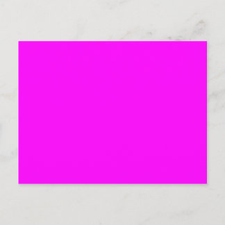 Neon pink hex code FF00FF Postcard