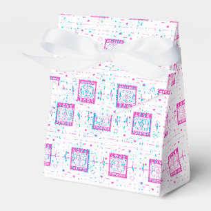 Neon Pink Love Forever Valentine Stamp Favour Box