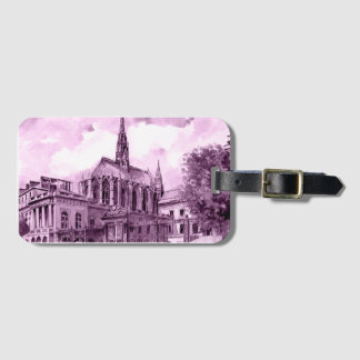 NEON PINK LUGGAGE TAG