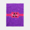 Neon Pink Monogram on Purple Glitter