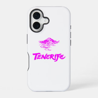 Neon Pink Mount Teide Tenerife Volcano iPhone 16 Case