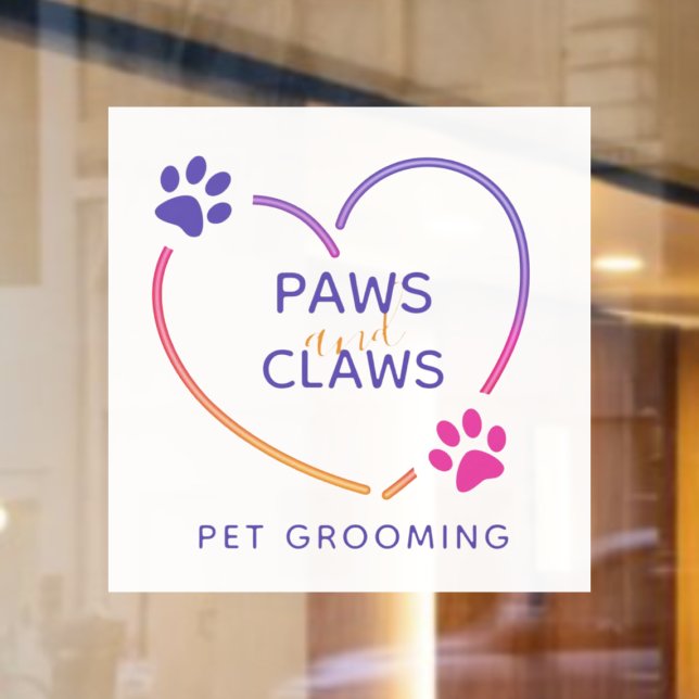 Neon Pink Purple Pet Grooming Business (Creator Uploaded)