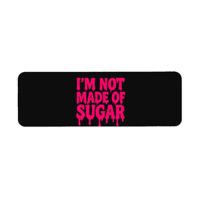 Neon Pink Return Labels (Black) – Customisable (Front)