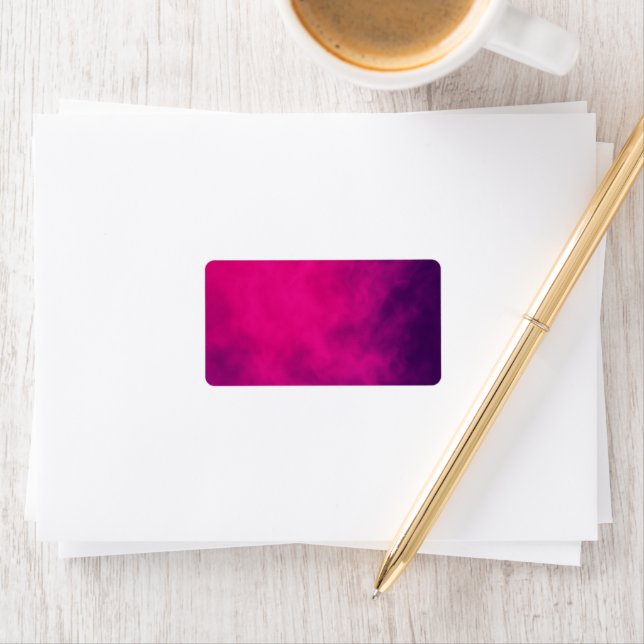 Neon Pink Smoke Address Labels – Customisable (Insitu)