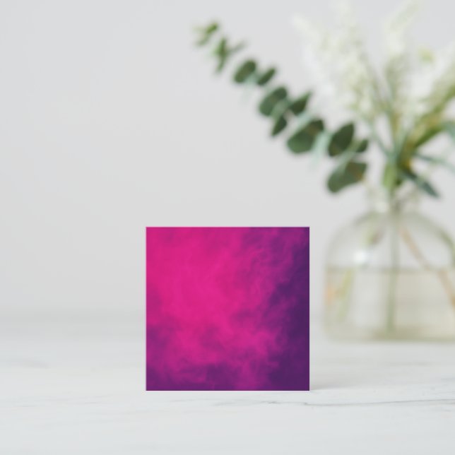 Neon Pink Smoke Business Card – Customisable (Standing Front)