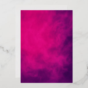 Neon Pink Smoke Foil Invitation – Customisable