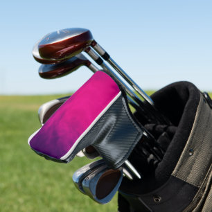 Neon Pink Smoke Golf Head Cover – Customisable