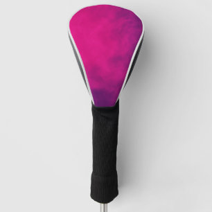 Neon Pink Smoke Hybrid Golf Cover – Customizable