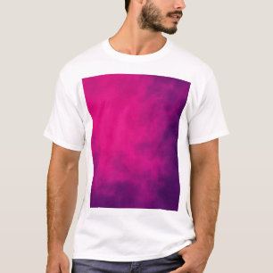 Neon Pink Smoke Men's Custom T-Shirt