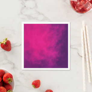 Neon Pink Smoke Paper Napkin – Customisable