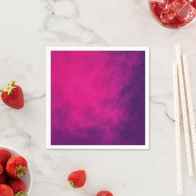Neon Pink Smoke Paper Napkin – Customisable (Insitu)
