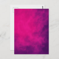 Neon Pink Smoke Postcard – Customisable