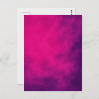 Neon Pink Smoke Postcard – Customisable