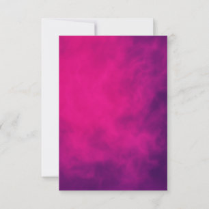 Neon Pink Smoke Response Card – Customisable