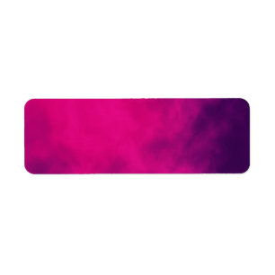 Neon Pink Smoke Return Address Label – Customise