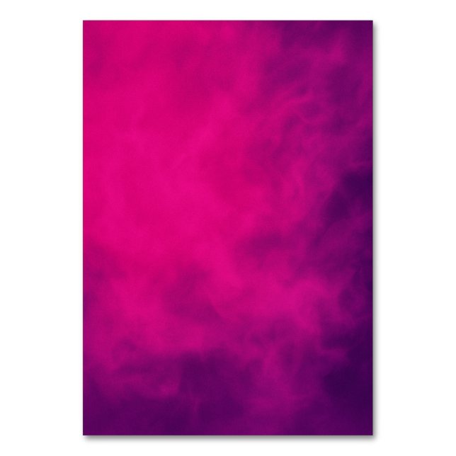Neon Pink Smoke Table Card – Customisable (Front)