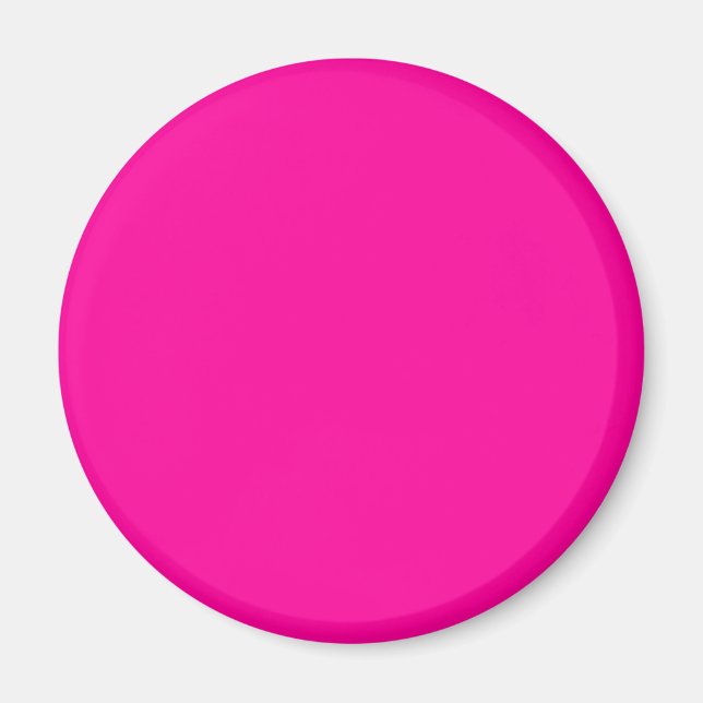 Neon Pink Solid Color Magnet (Front)