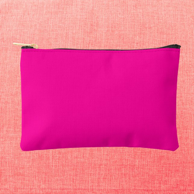 Neon Pink Solid Colour Accessory Pouch (Creator Uploaded)