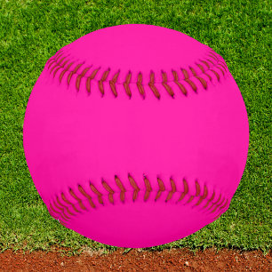 Neon Pink Solid Colour Baseball
