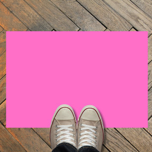 Neon Pink Solid Colour   Classic Doormat