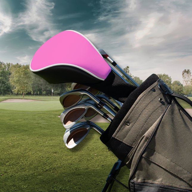 Neon Pink Solid Colour | Classic Golf Head Cover (Creator Uploaded)