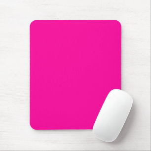 Neon Pink Solid Colour Mouse Pad