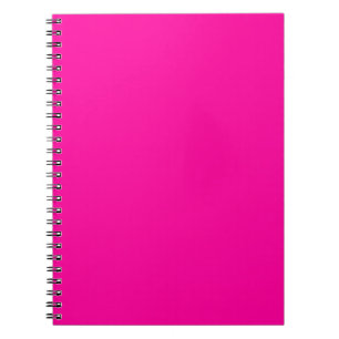 Neon Pink Solid Colour Notebook