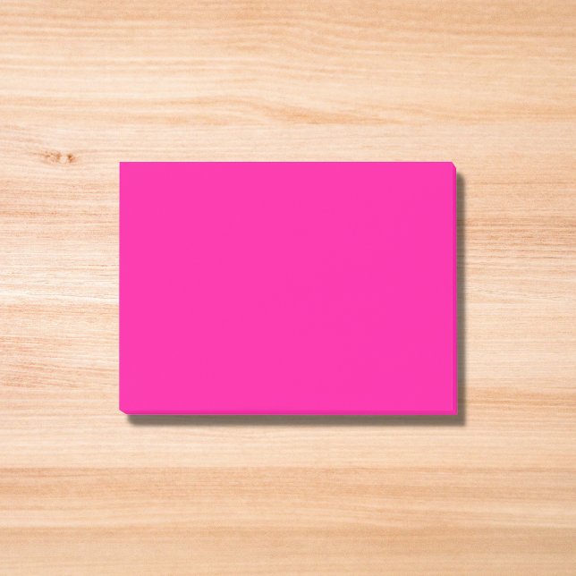 Neon Pink Solid Colour Post-it Notes (Creator Uploaded)